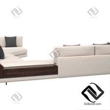 Итальянский большой угловой диван Argo от MisuraEmme со столиком