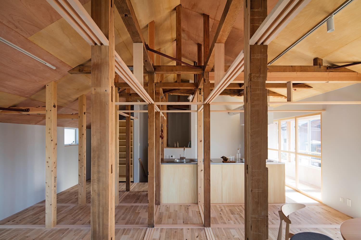 House Between Pillars by Camp Design Inc