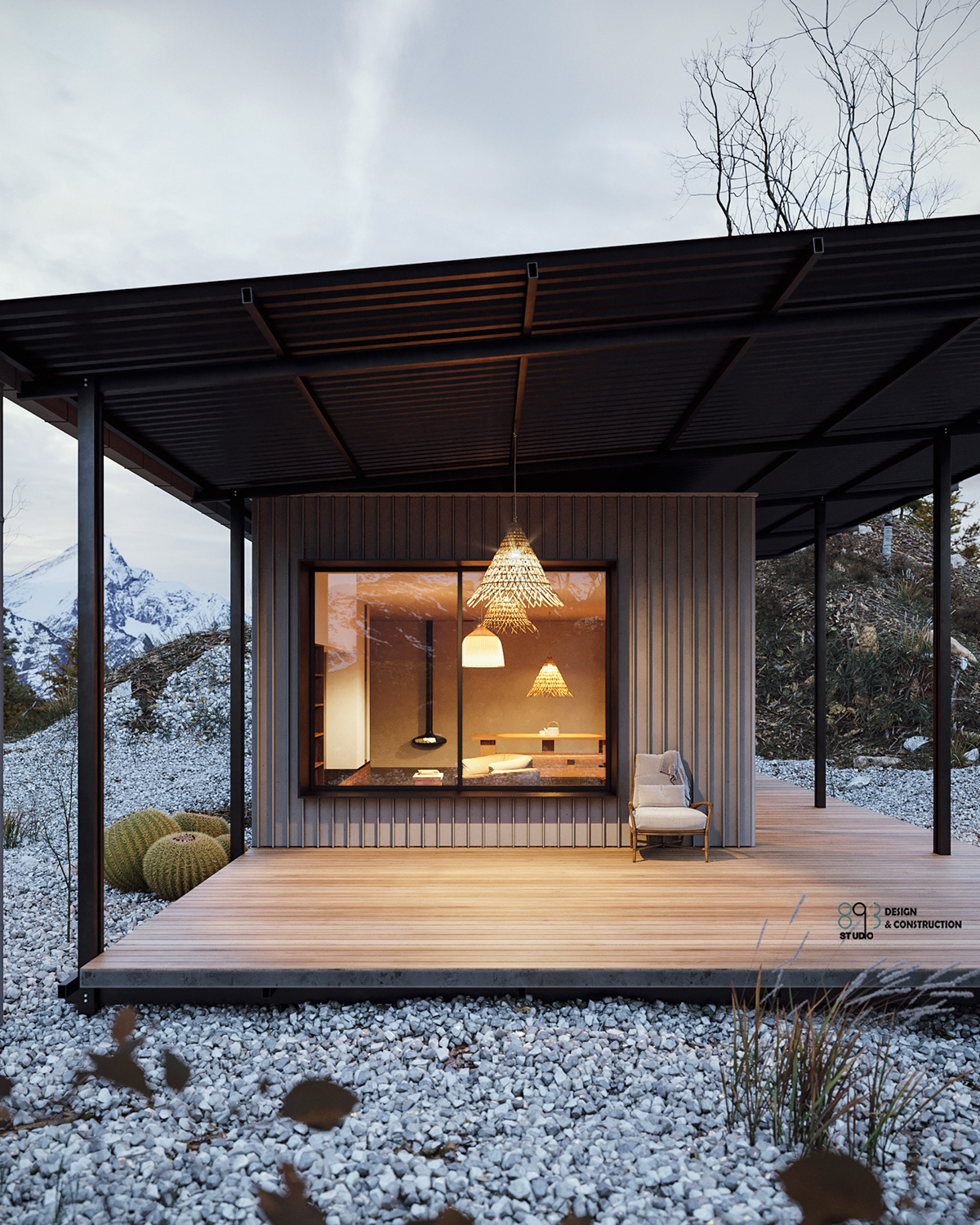12 Mountain-cabin house |CGI and Free Design