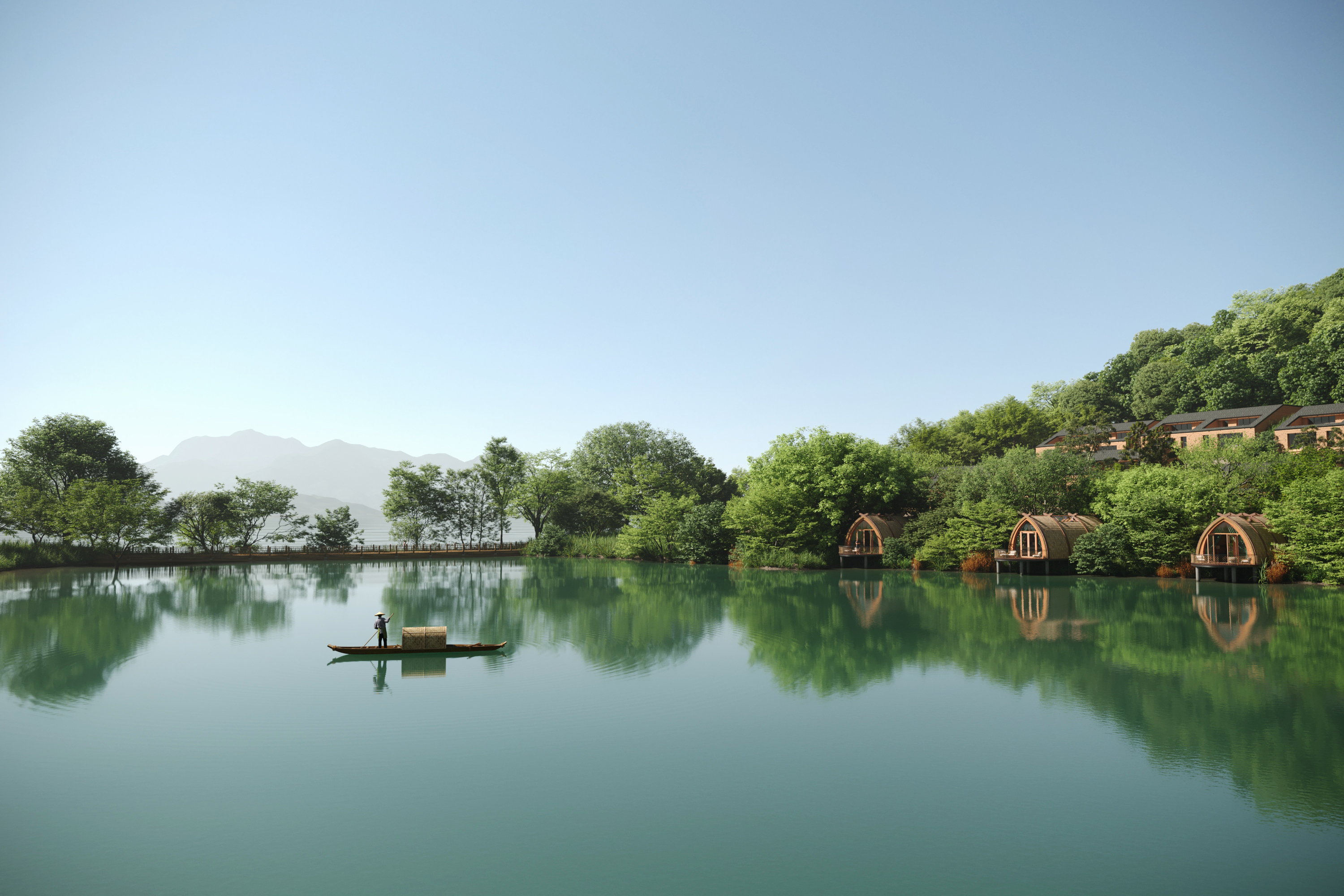 Boat Rooms on the Fuchun River