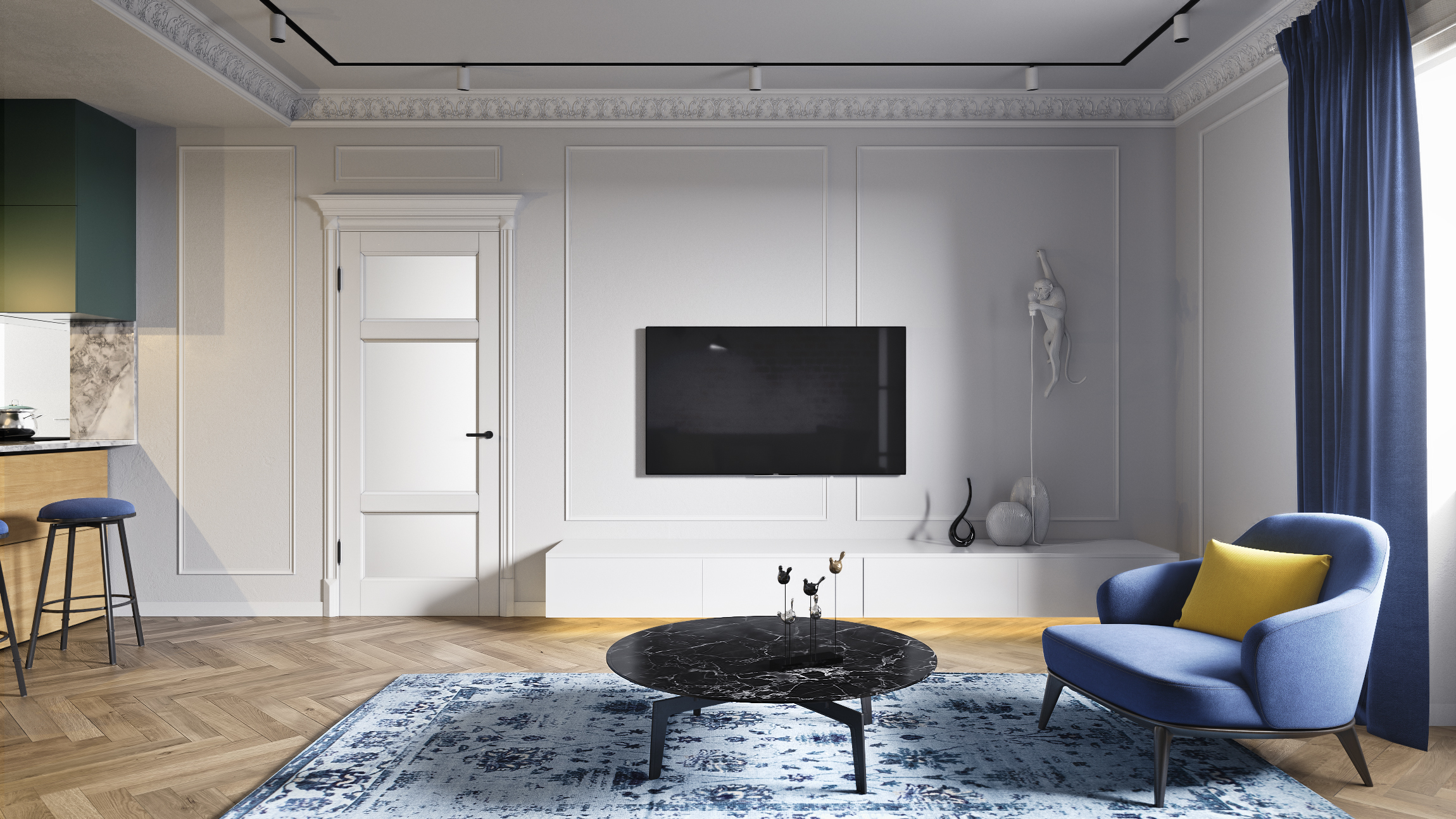 Bright apartment in Minsk