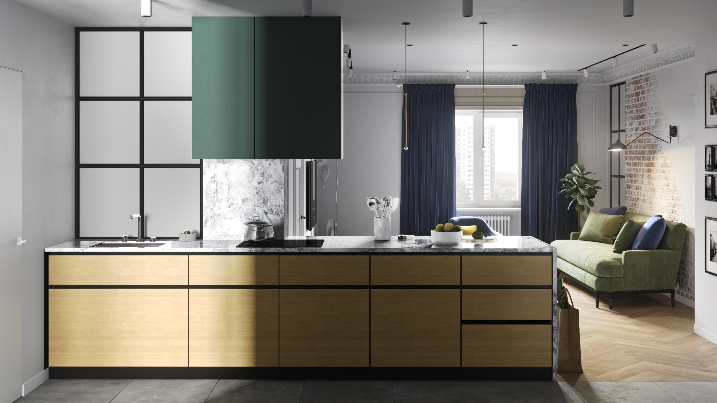 Bright apartment in Minsk