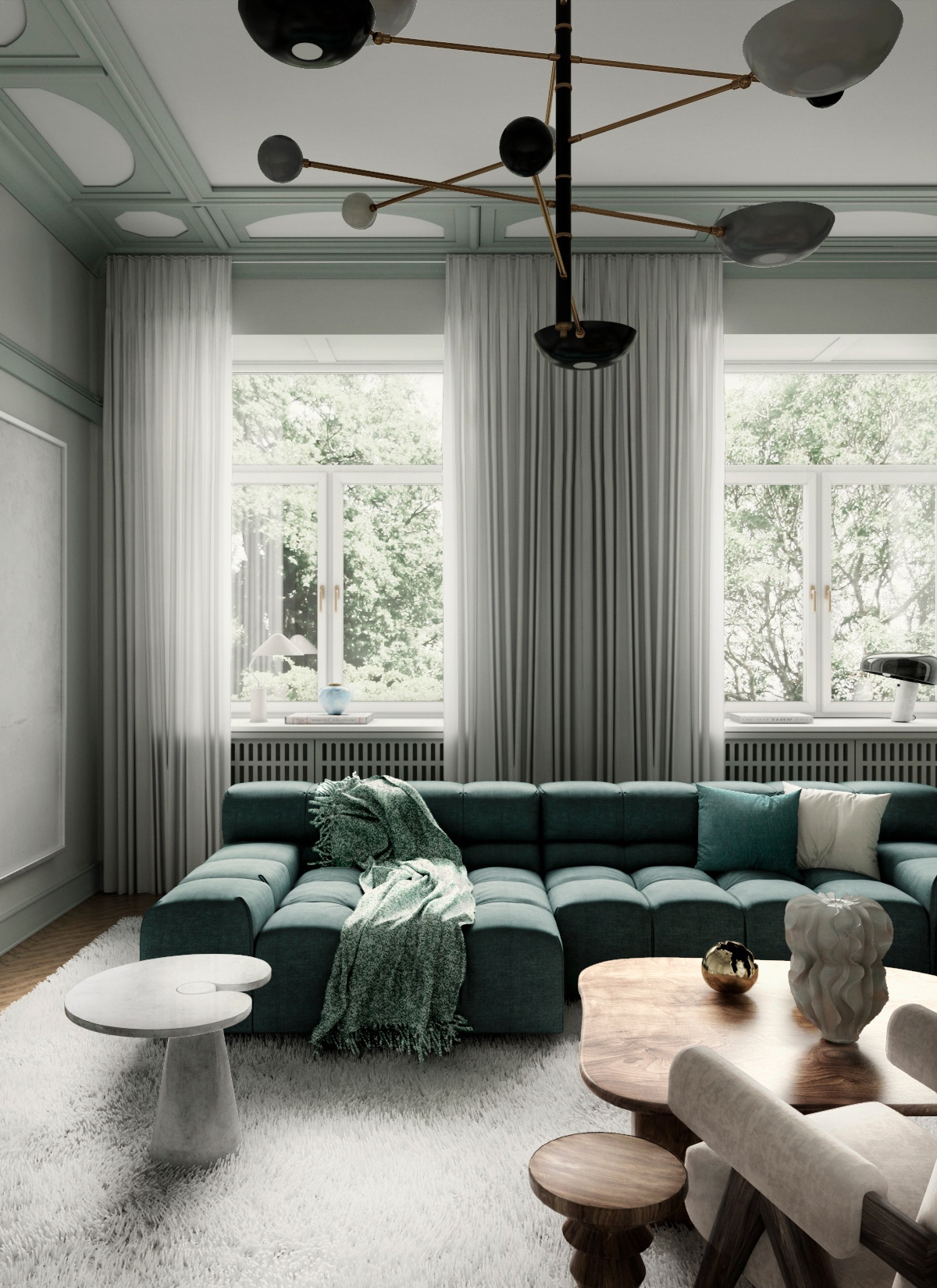 Exquisite design of modern designer apartments in Stockholm