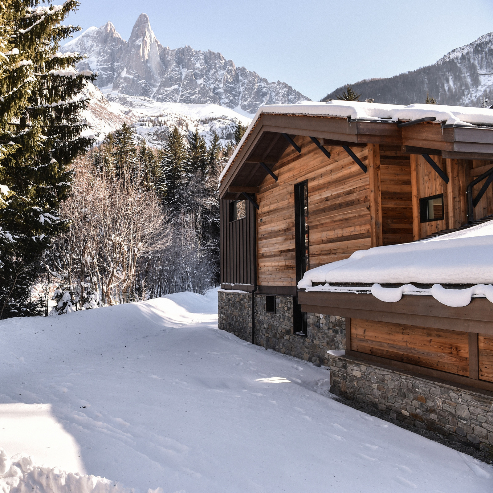 Chalets in the French Alps