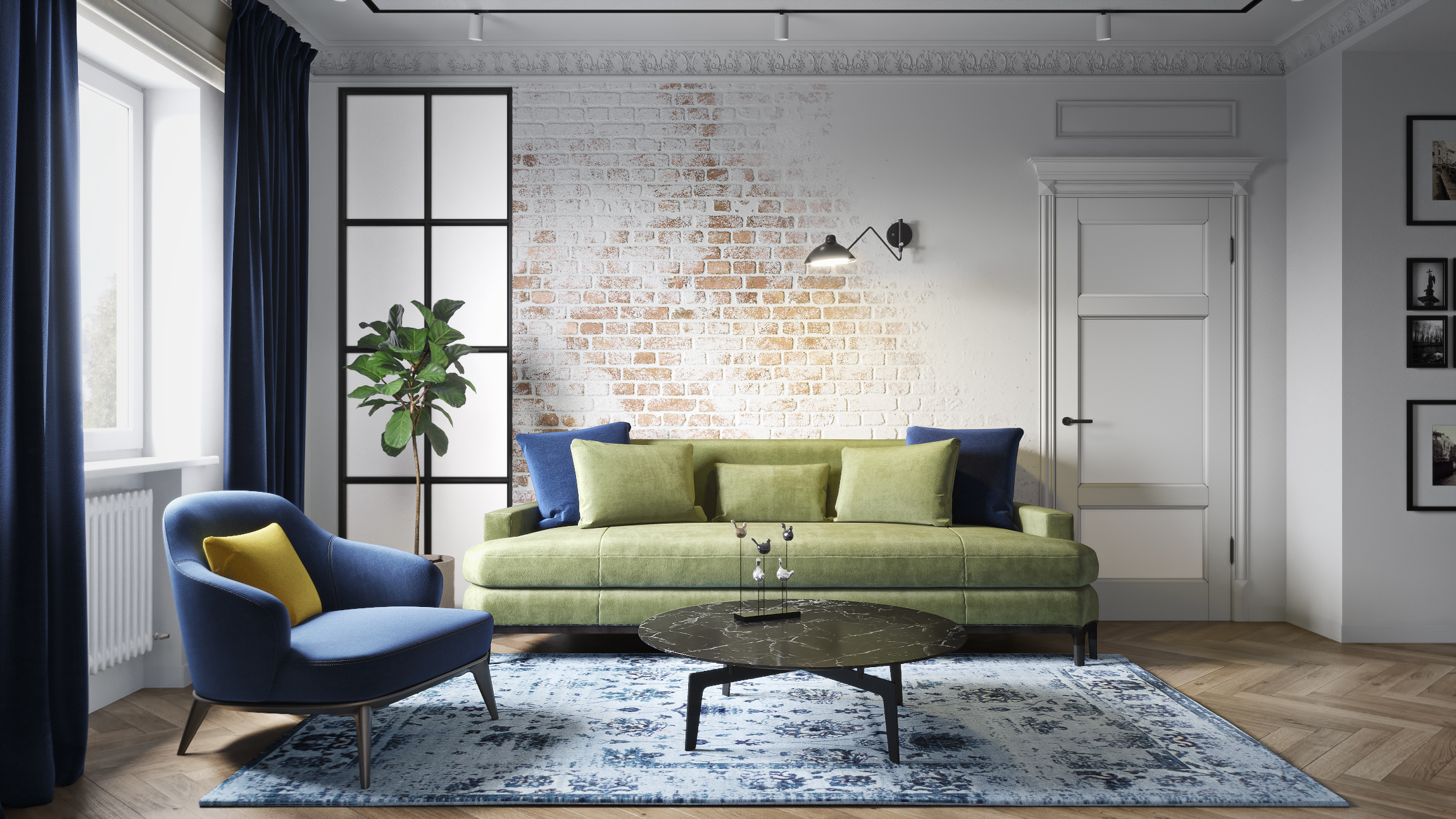 Bright apartment in Minsk