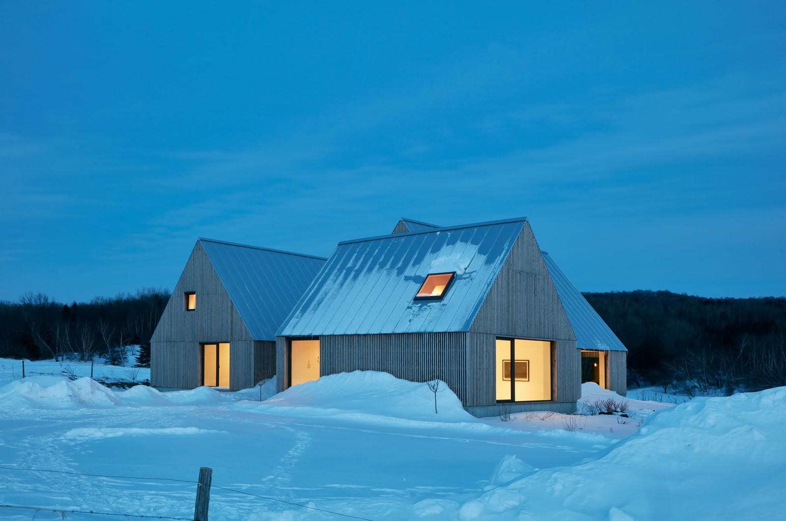  Modern interpretation of a barn in Canada