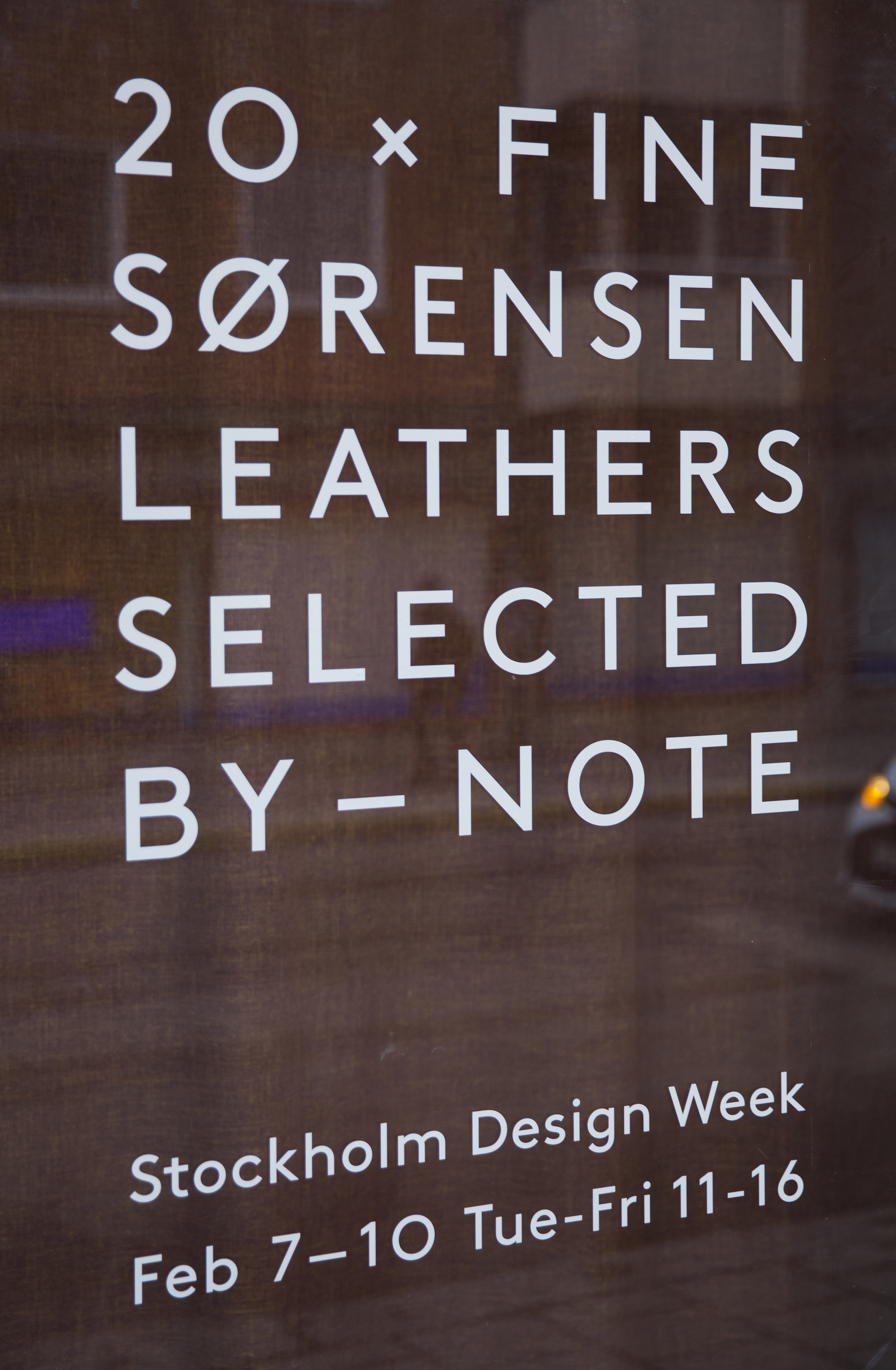 20X Sørensen Fine Leather by Note Design Studio