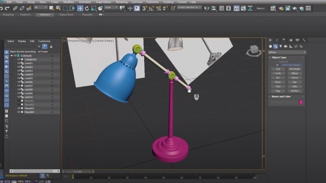 3Ds Max для начинающих - Моделирование настольной лампы