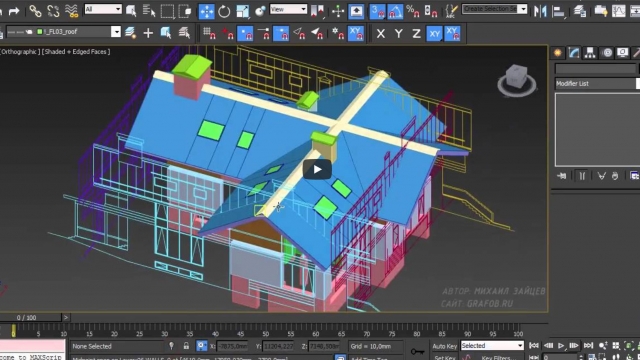 Процесс быстрого моделирования дома в 3Ds Max