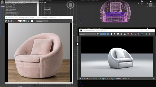 Моделирование кресла в 3Ds Max за 20 минут