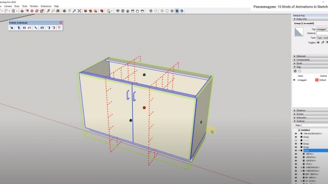 Modeling with STICKY GEOMETRY in SketchUp