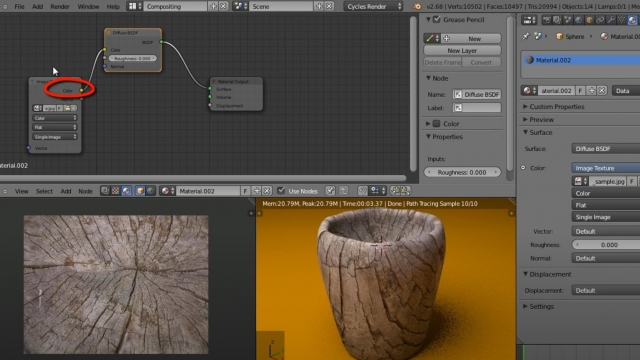 Blender Tutorial For Beginners: Cup with Wood Texture
