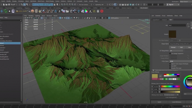 Autodesk Maya 2018-Простое создание рельефа местности