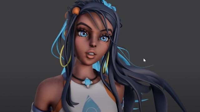 Sculpting Gym Leader Nessa from Pokémon Sword and Shield