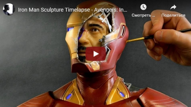 Iron Man Sculpture Timelapse - Avengers: Infinity War/Endgame