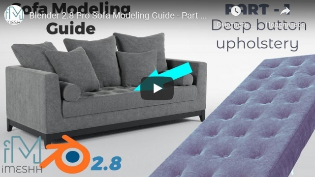 Blender 2.8 Pro Sofa Modeling Guide