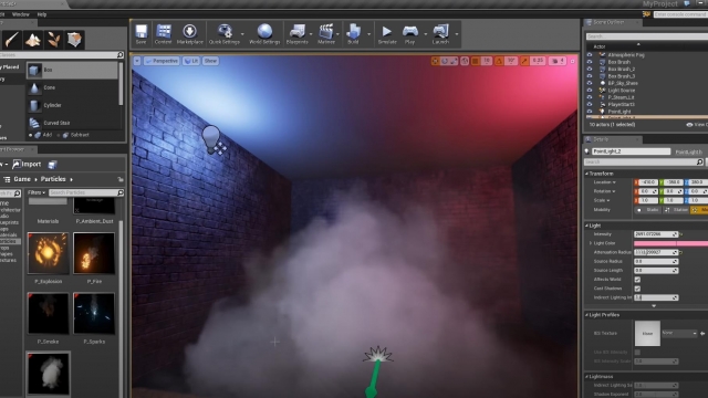 Video tutorials on the topic of particles in Unreal Engine