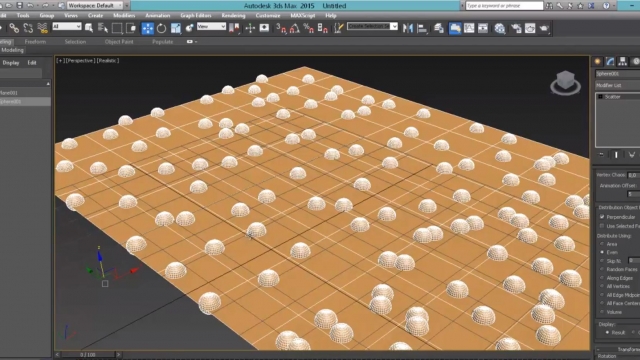 3ds Max функция Scatter