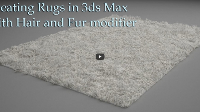 Создание ковров в 3ds max