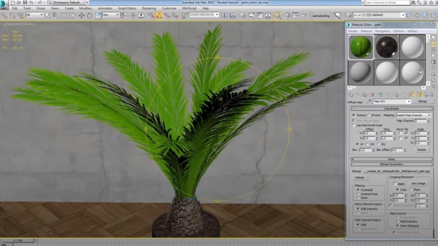 Моделирование пальмы в 3ds Max 