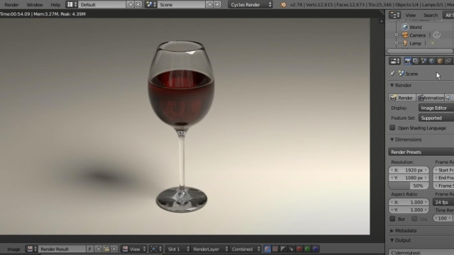 Blender Tutorial: Morphing Wine Glass Animation