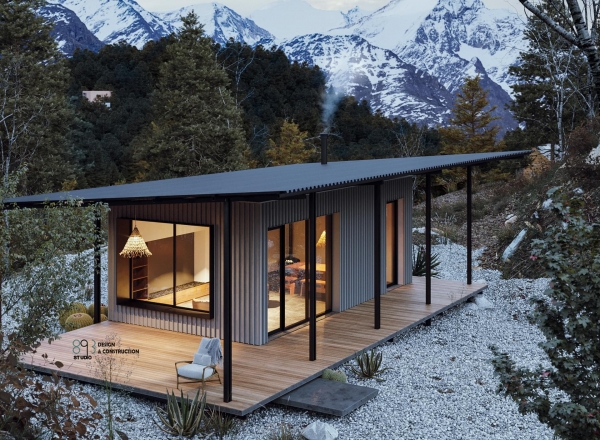 12 Mountain-cabin house |CGI and Free Design
