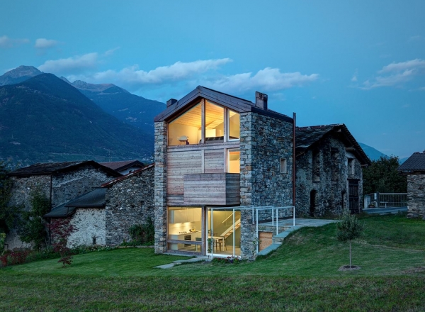 Village house in the Italian Alps