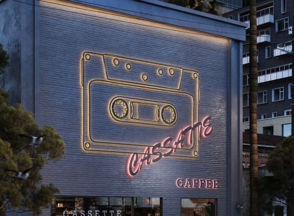 CASSETTE CAFFE WITH STREET PHOTOGRAPHY