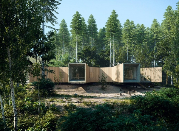 House in the forest by Florian Busch Architects