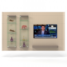 Glass Display Tv Unit