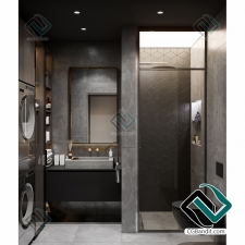 Grey Modern Bathroom интерьер Ванная комната