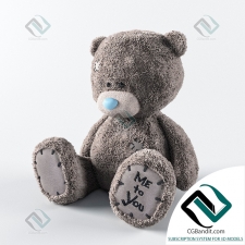 Игрушки Toys Grey Teddy bear