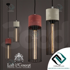 Подвесной светильник Cement Droplight Pendant Light cylinder chandelier