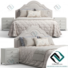 Кровать Bed Queen Madison Crown Headboard