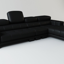 черный диван