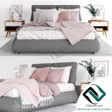 Кровать Bed Scandinavian set 04