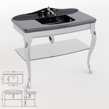 Single console washbasin JACQUELINE Devon&Devon