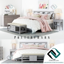 Кровать Bed Pottery Barn Clara Lattice