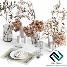 Посуда Tableware Serving Flowers