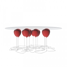 The table on balloons