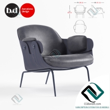 Кресло Armchair BD Barcelona Design LOW LOUNGER