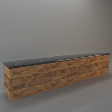 Pallet Serving Counter Raw look