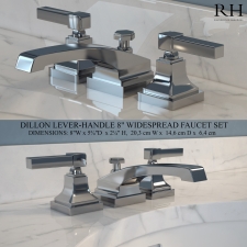 DILLON LEVER-HANDLE 8in WIDESPREAD FAUCET SET