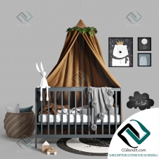Детская кровать Children's bed With a canopy 02