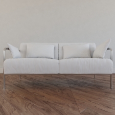 simple modern wihte sofa
