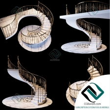лестница винтовая golden spiral staircase
