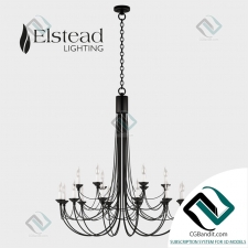 Подвесной светильник Hanging lamp Elstead Lighting CARISBROOKE CB18 BLK