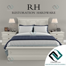 Кровать Bed Restoration Hardware Panel Montpellier