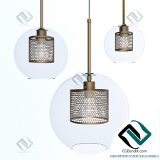 Подвесной светильник Hanging glass lamp