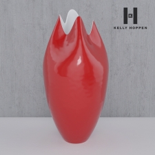TALL PINCHED VASE